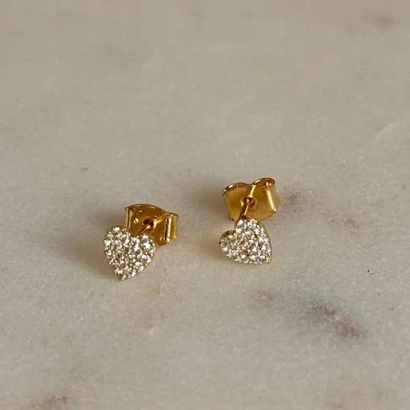 Dalia Heart Studs