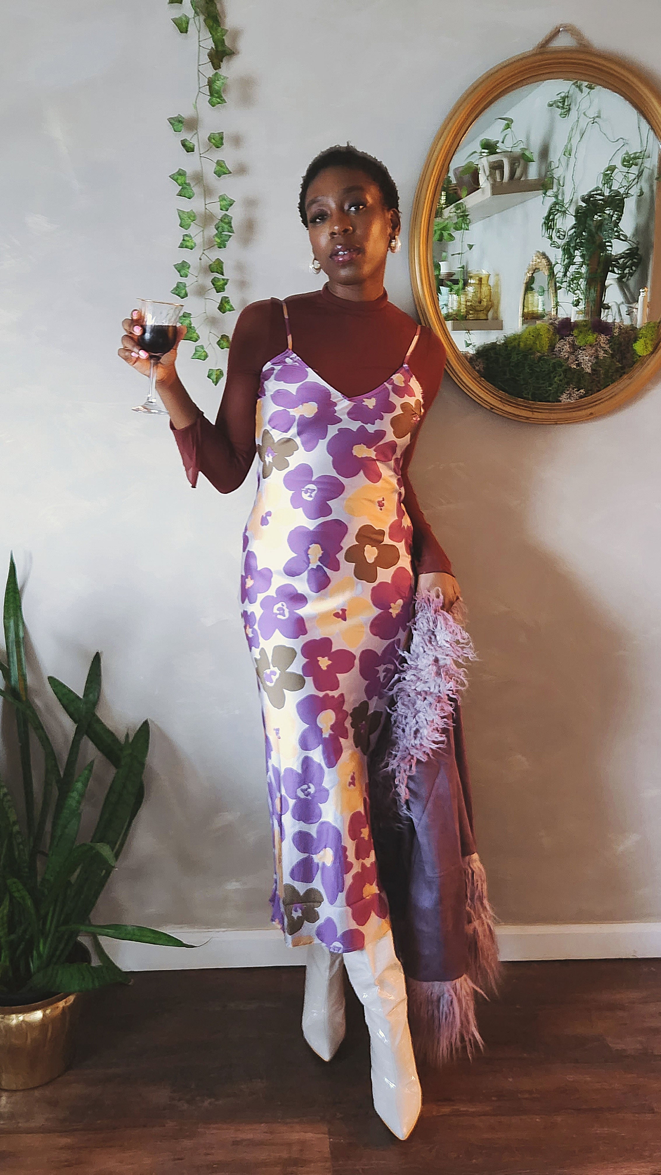 Billie Floral Midi Dress (1 SMALL LEFT)