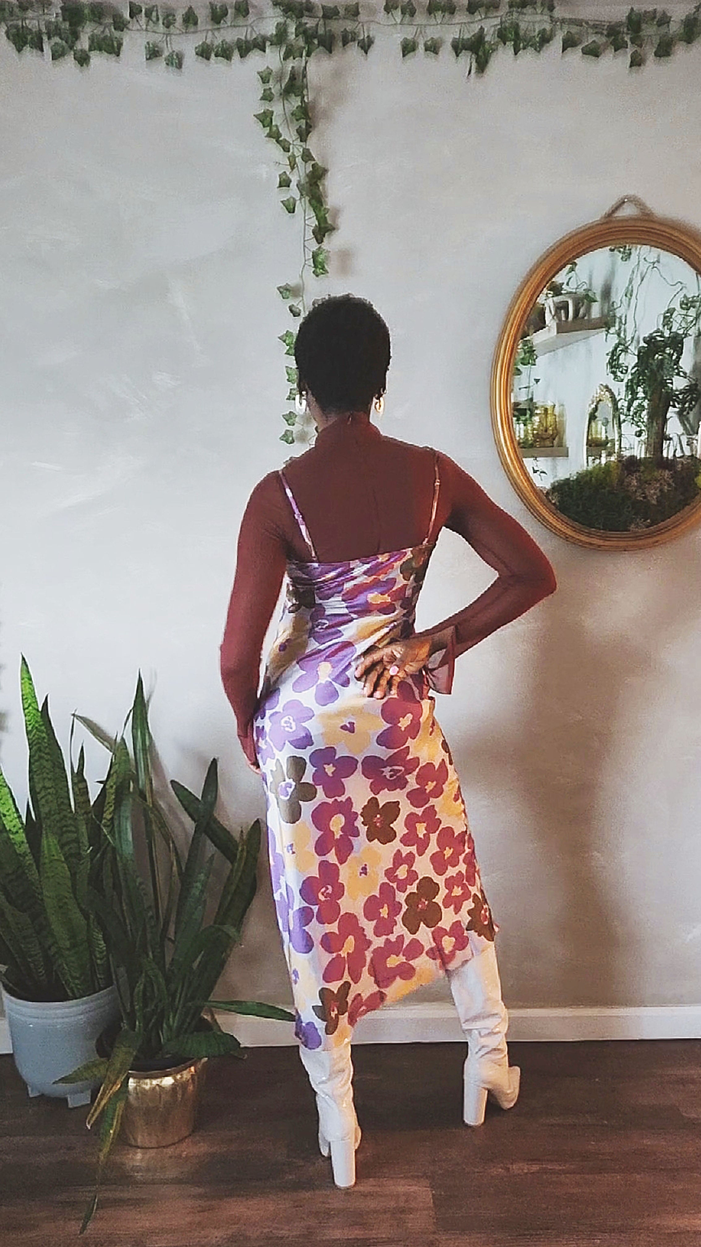 Billie Floral Midi Dress (1 SMALL LEFT)