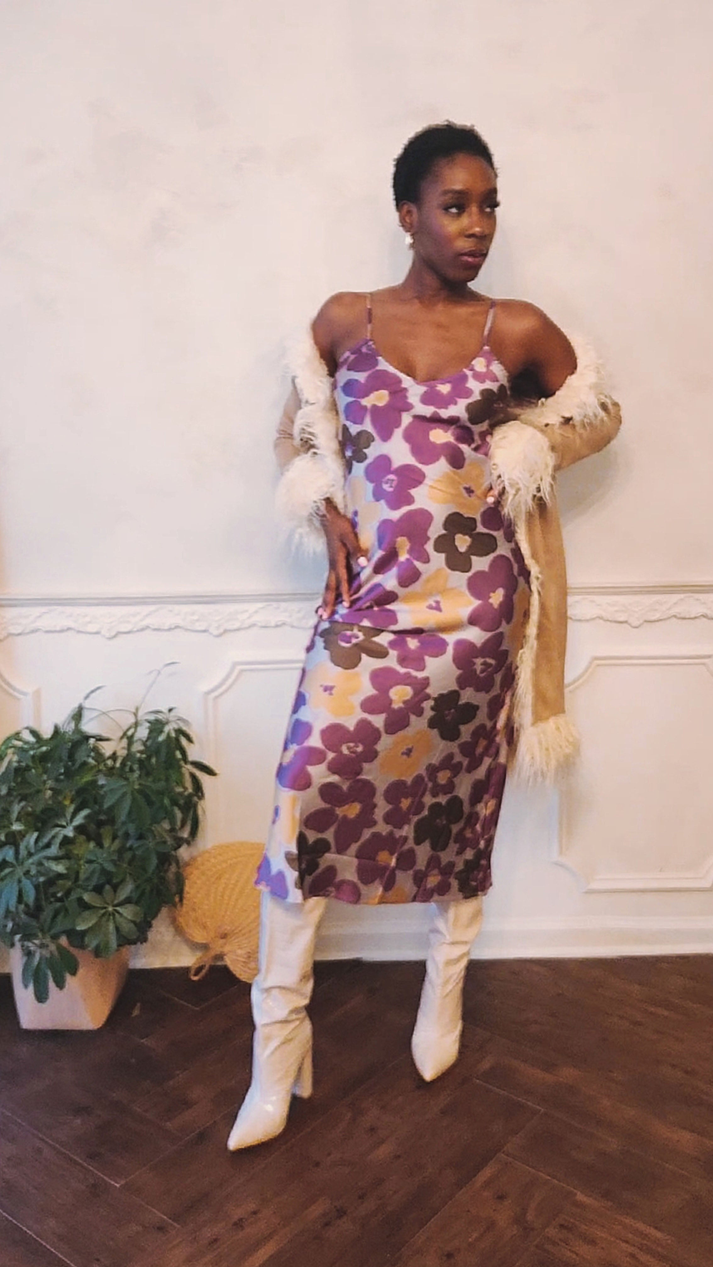 Billie Floral Midi Dress (1 SMALL LEFT)