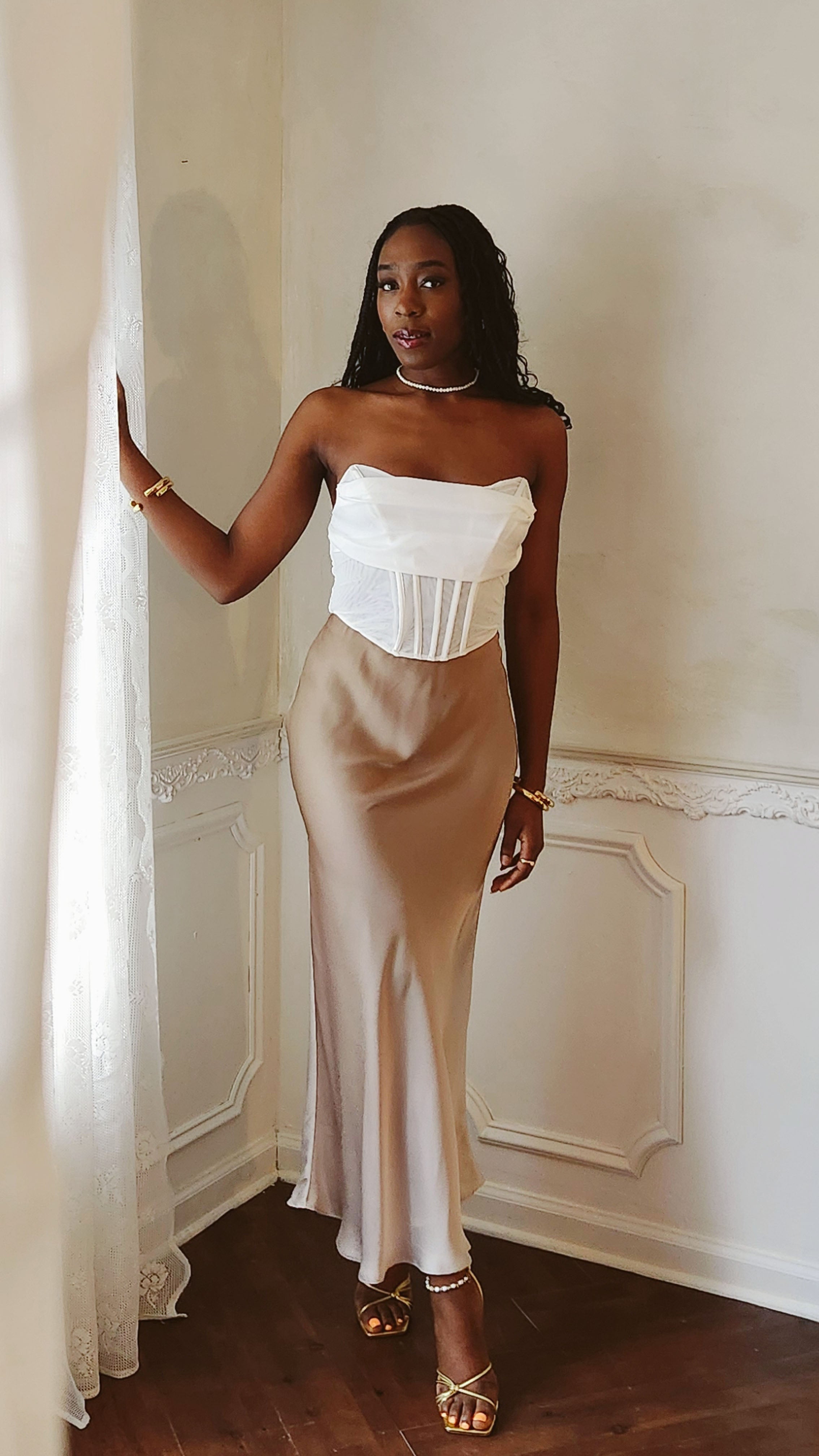 Dawn Ombre Maxi Skirt