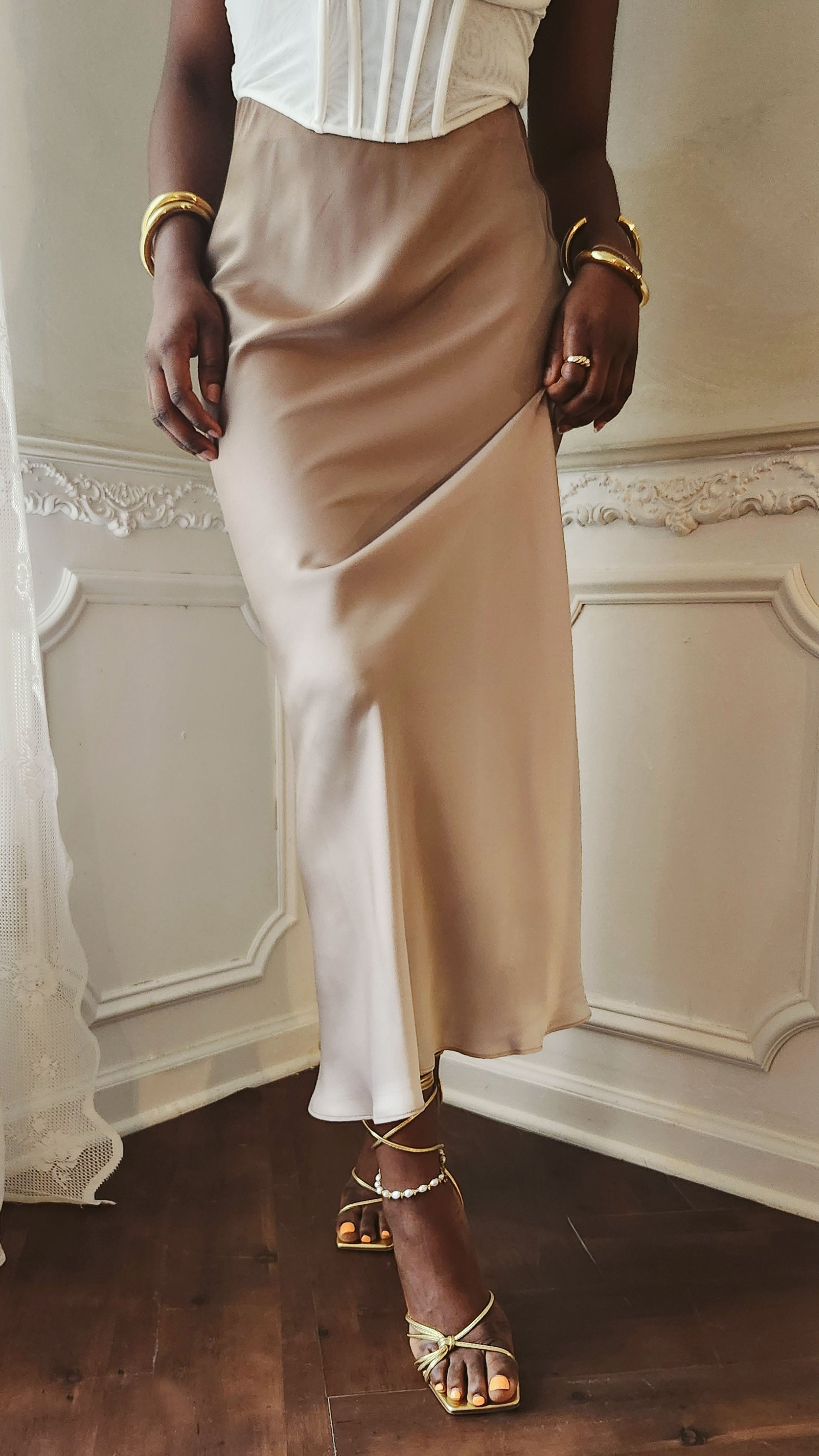 Dawn Ombre Maxi Skirt