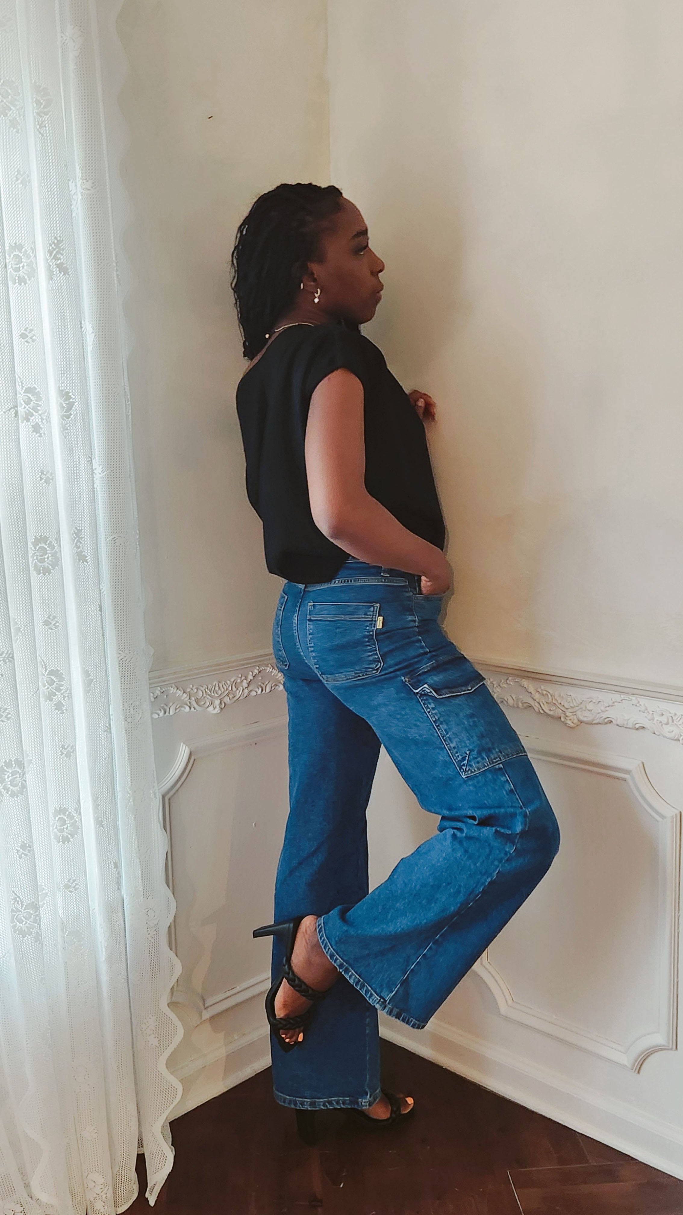Last Time Cargo Wide Leg Denim