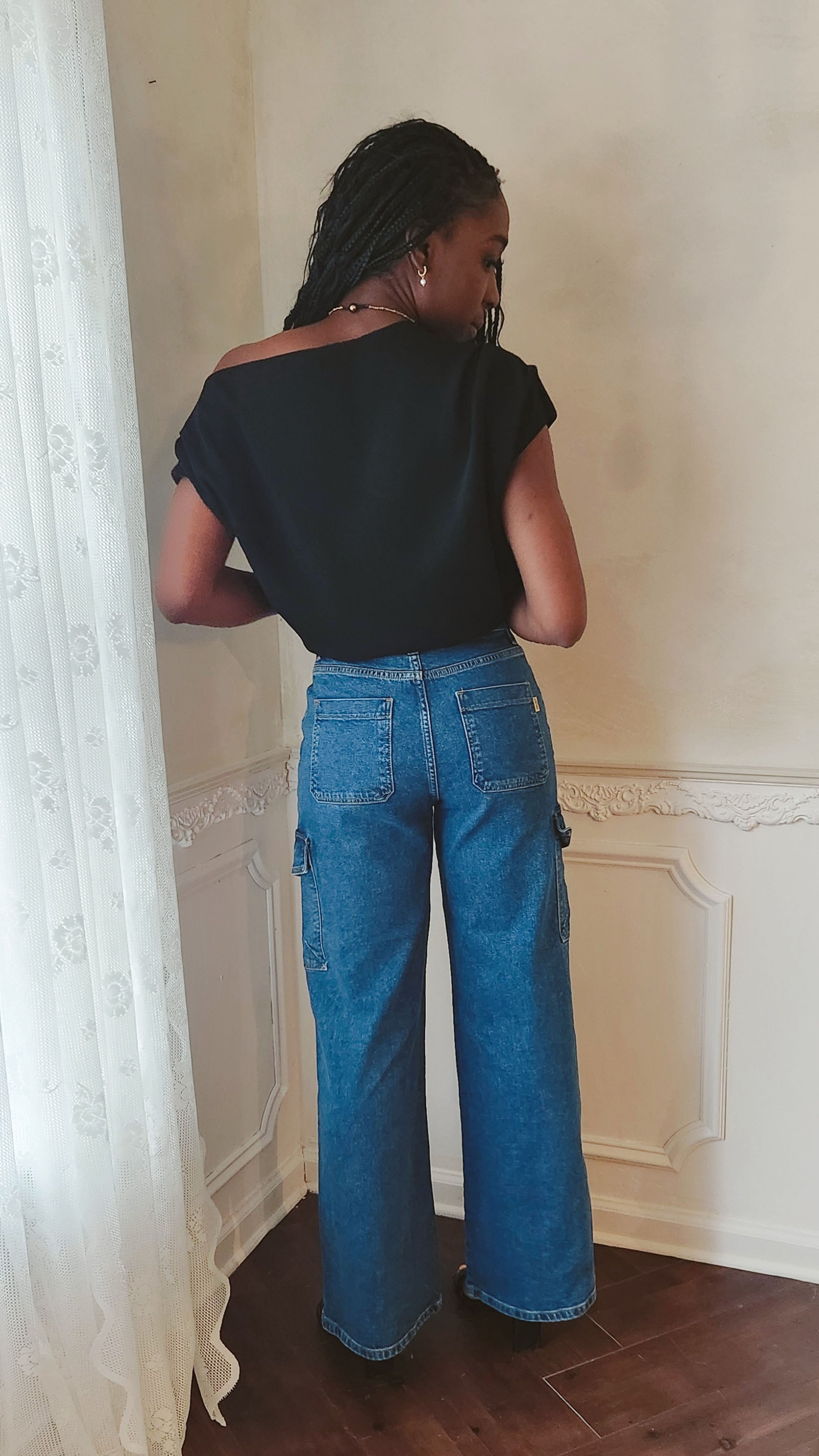Last Time Cargo Wide Leg Denim