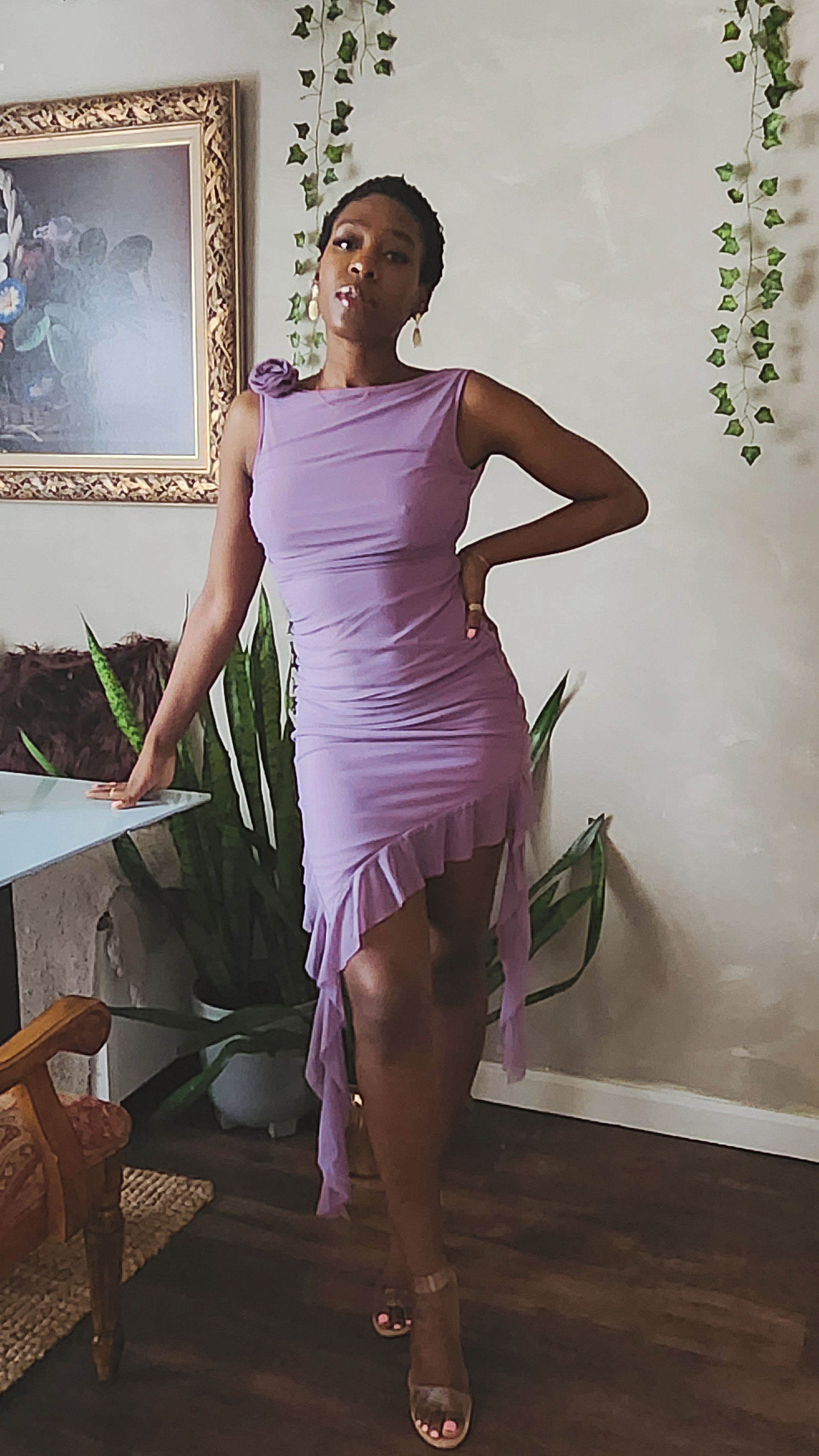 Fraya Backless Ruffle Dress