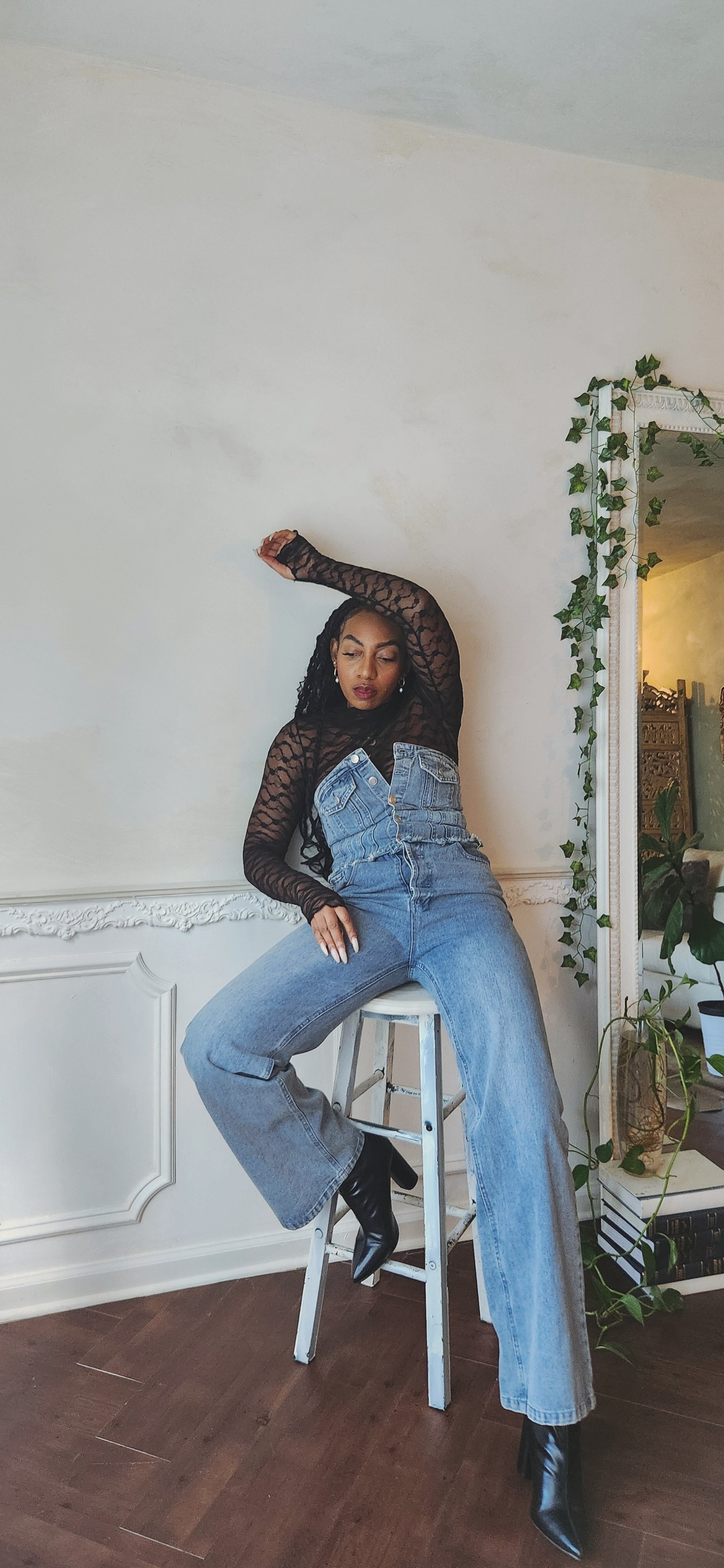 Fatale Craze Denim Jumpsuit