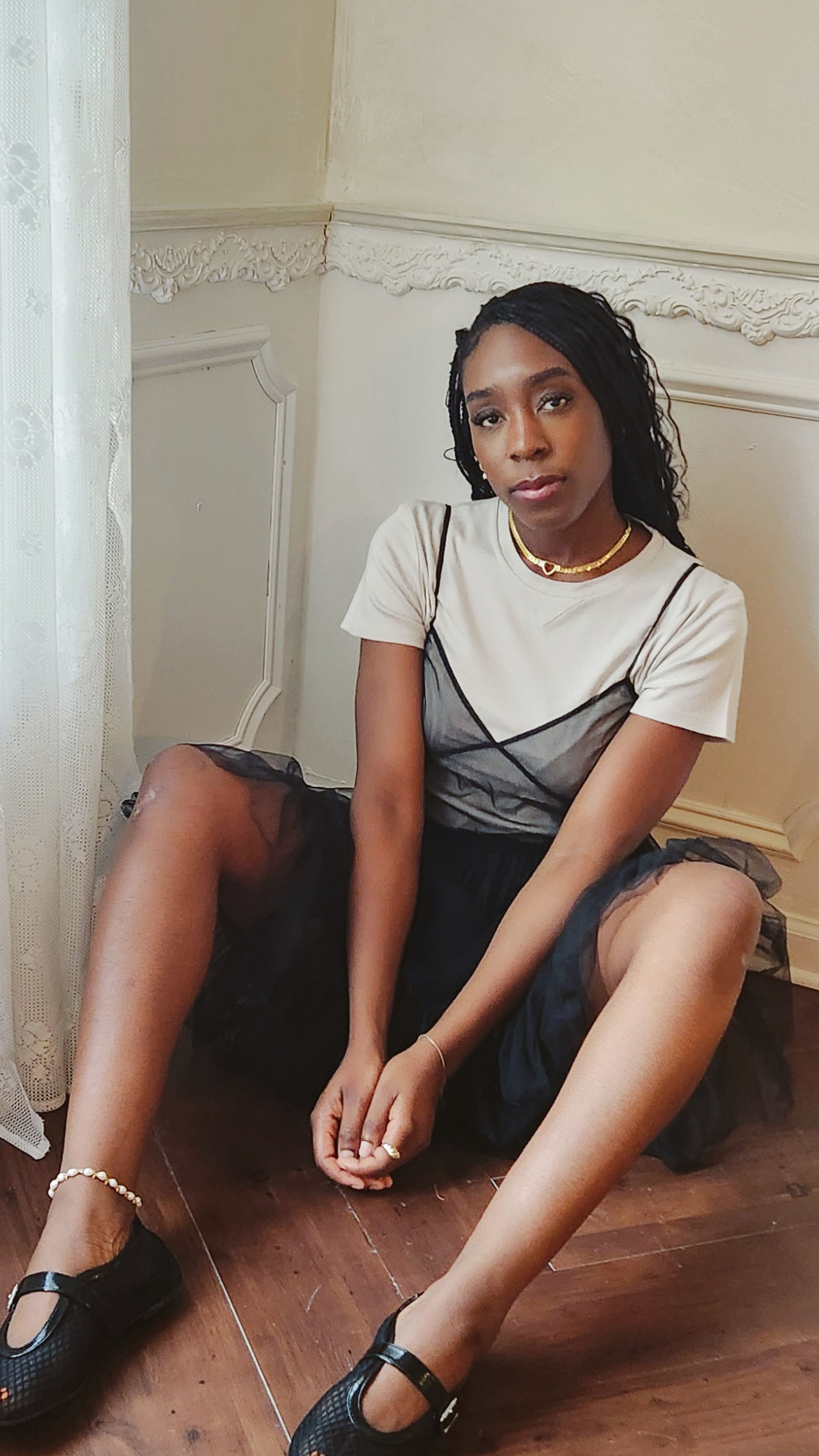 Tyla Tulle Sheer Dress