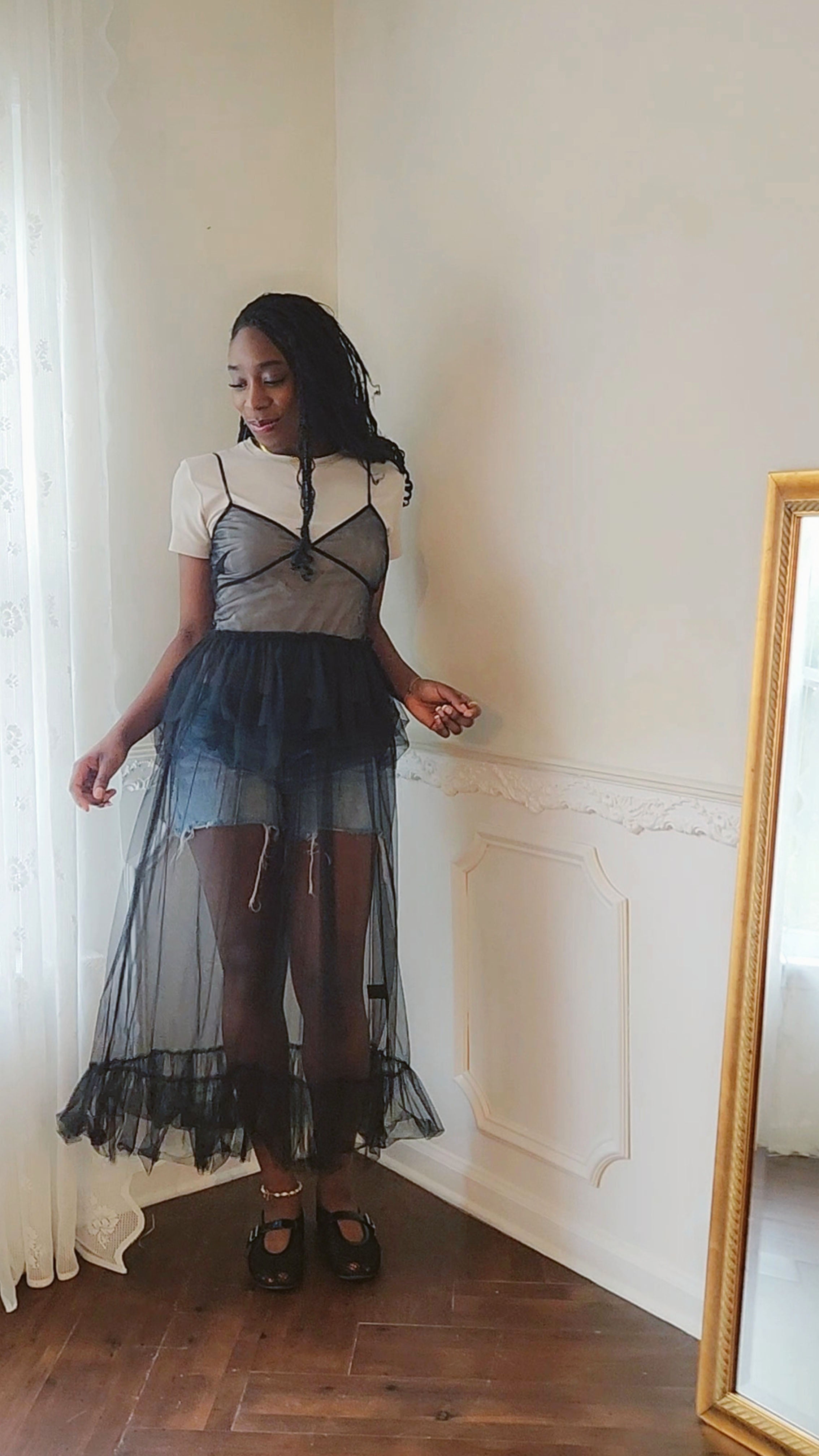 Tyla Tulle Sheer Dress