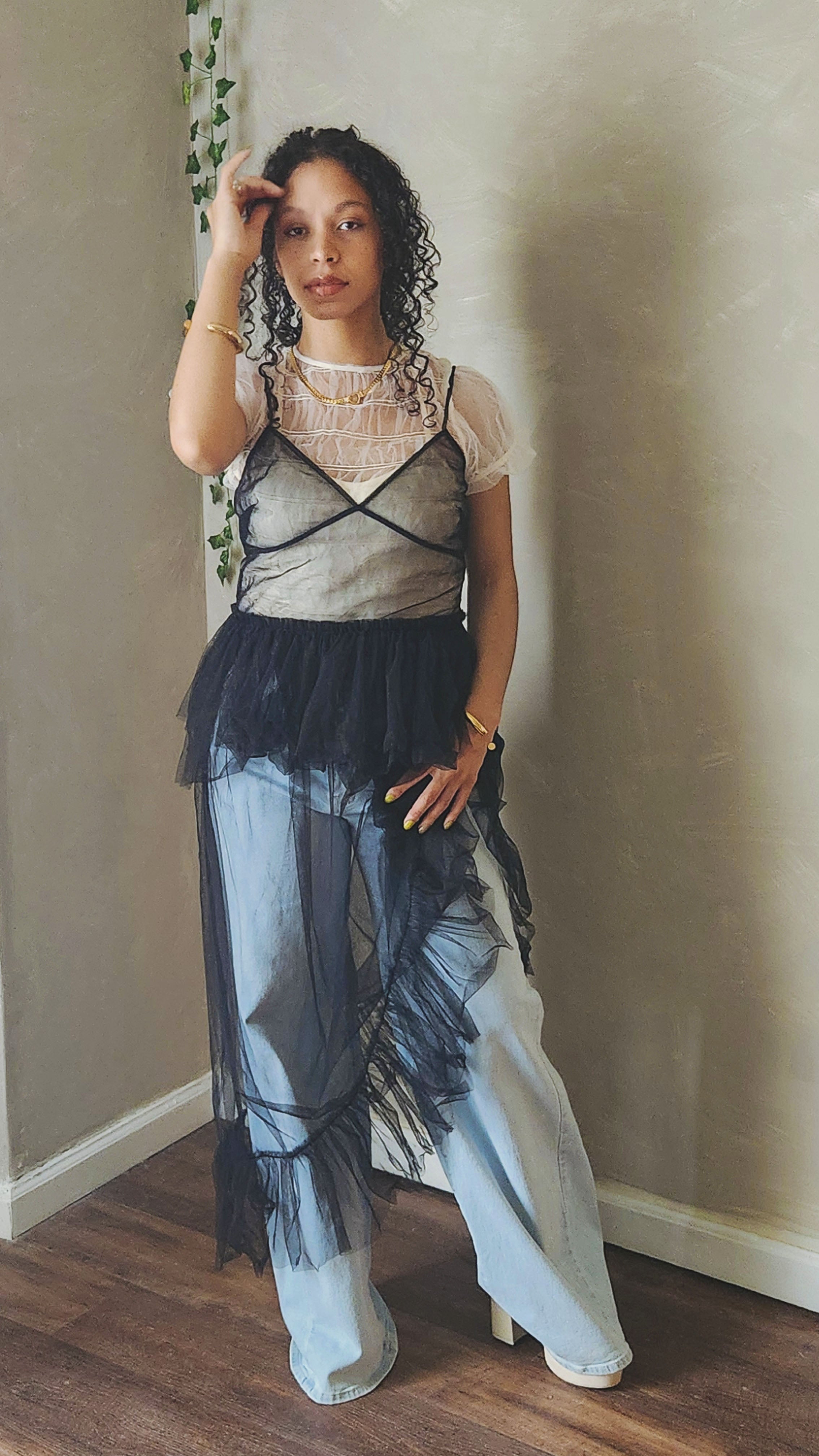 Tyla Tulle Sheer Dress