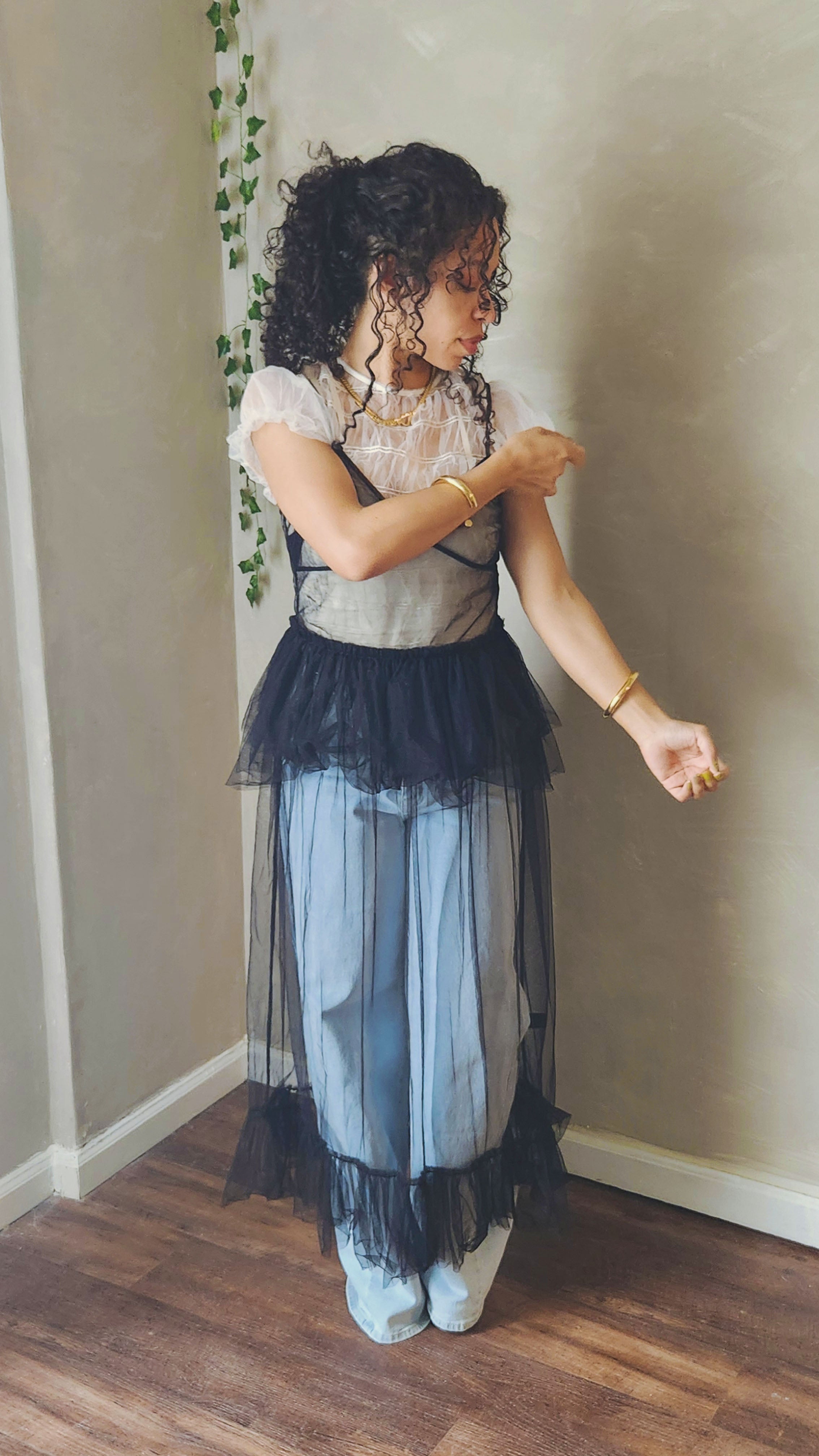 Tyla Tulle Sheer Dress