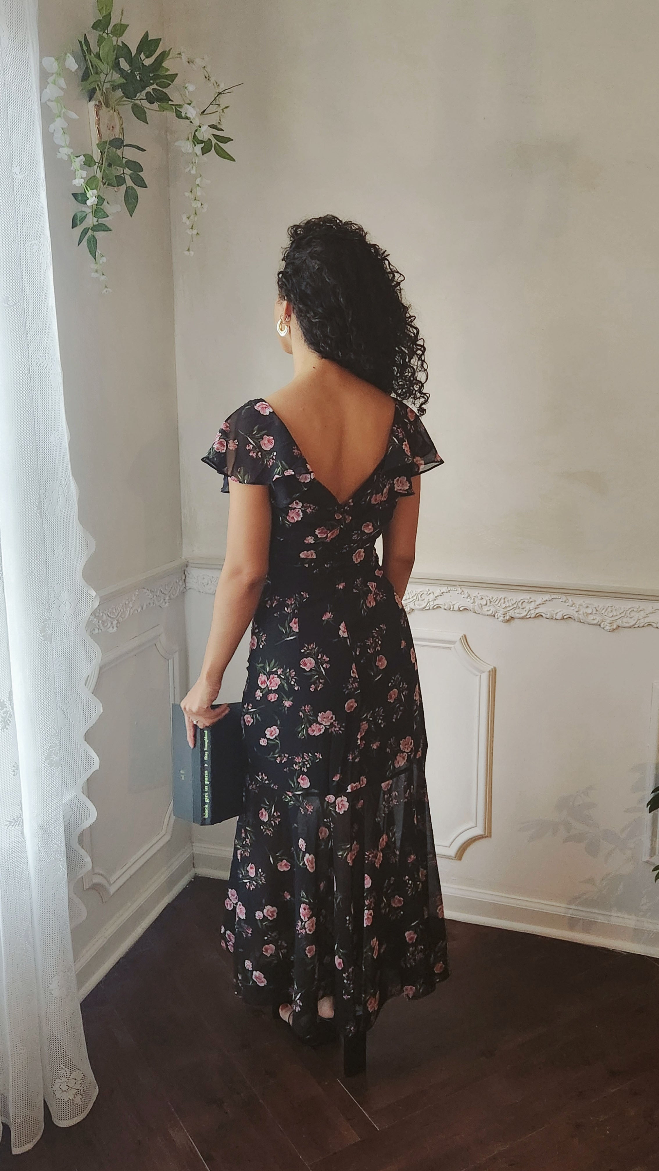 Albany Floral Ruched Dress (1 SMALL LEFT)