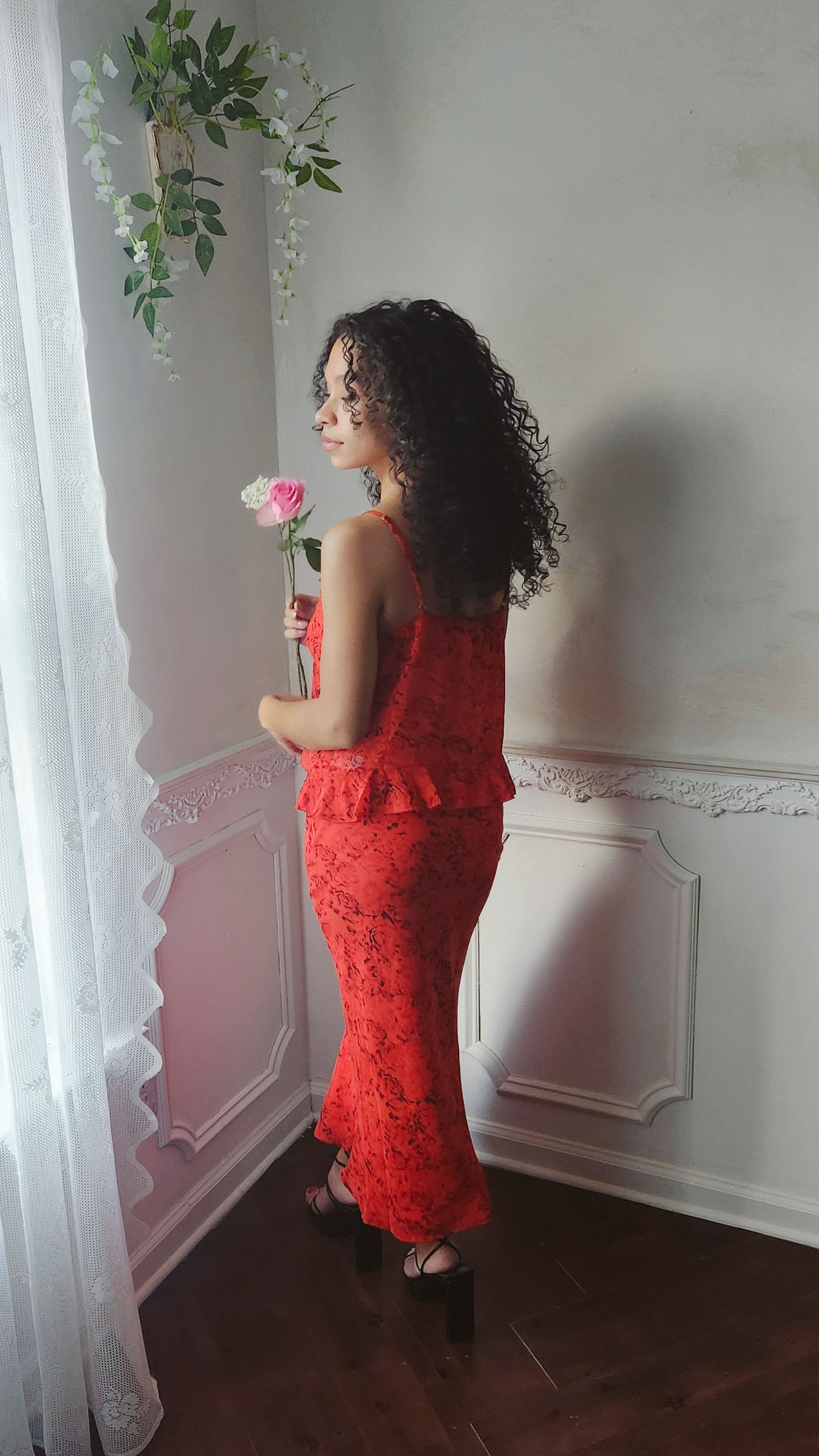 By My Side Floral Skirt Set