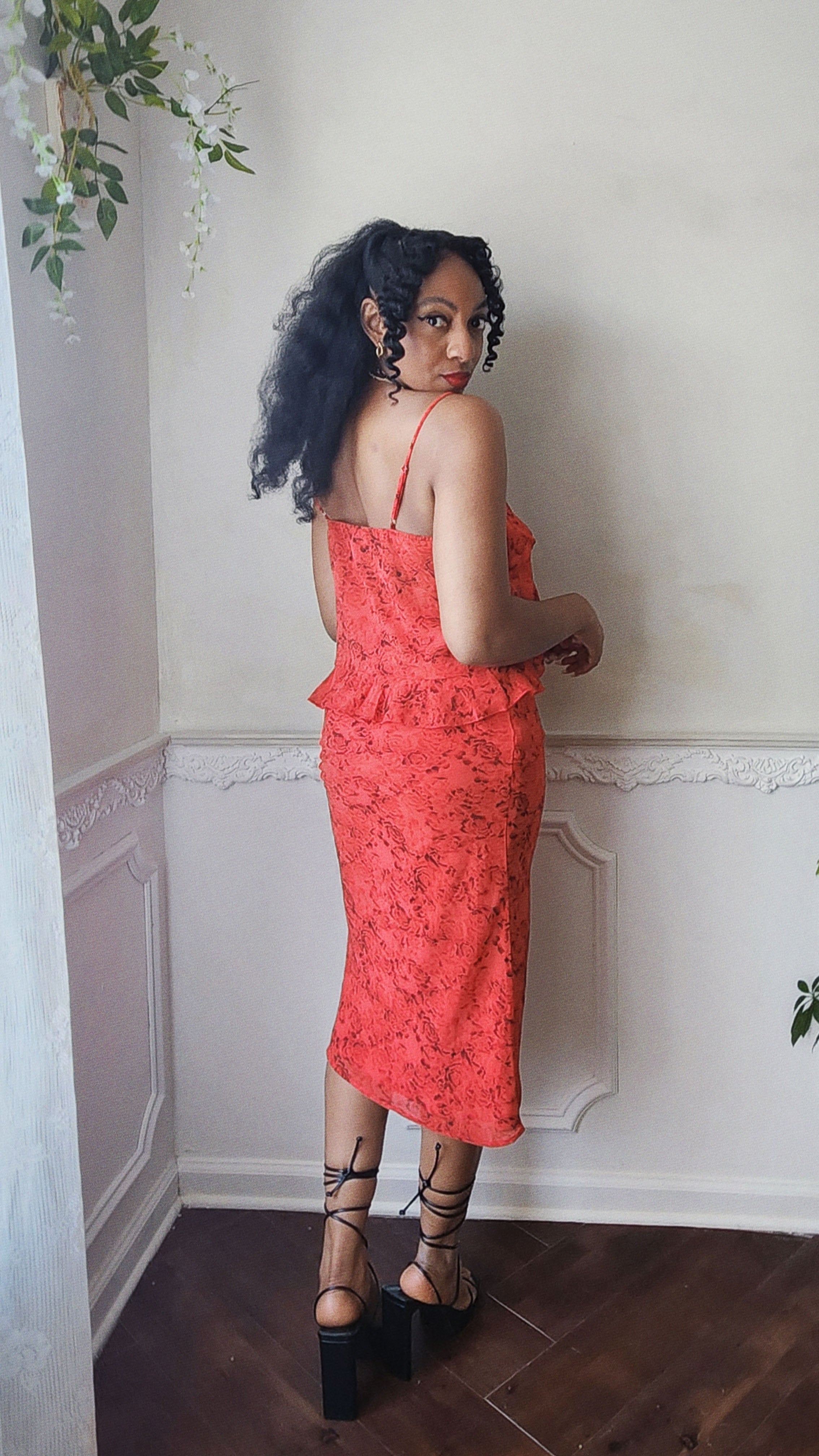 By My Side Floral Skirt Set
