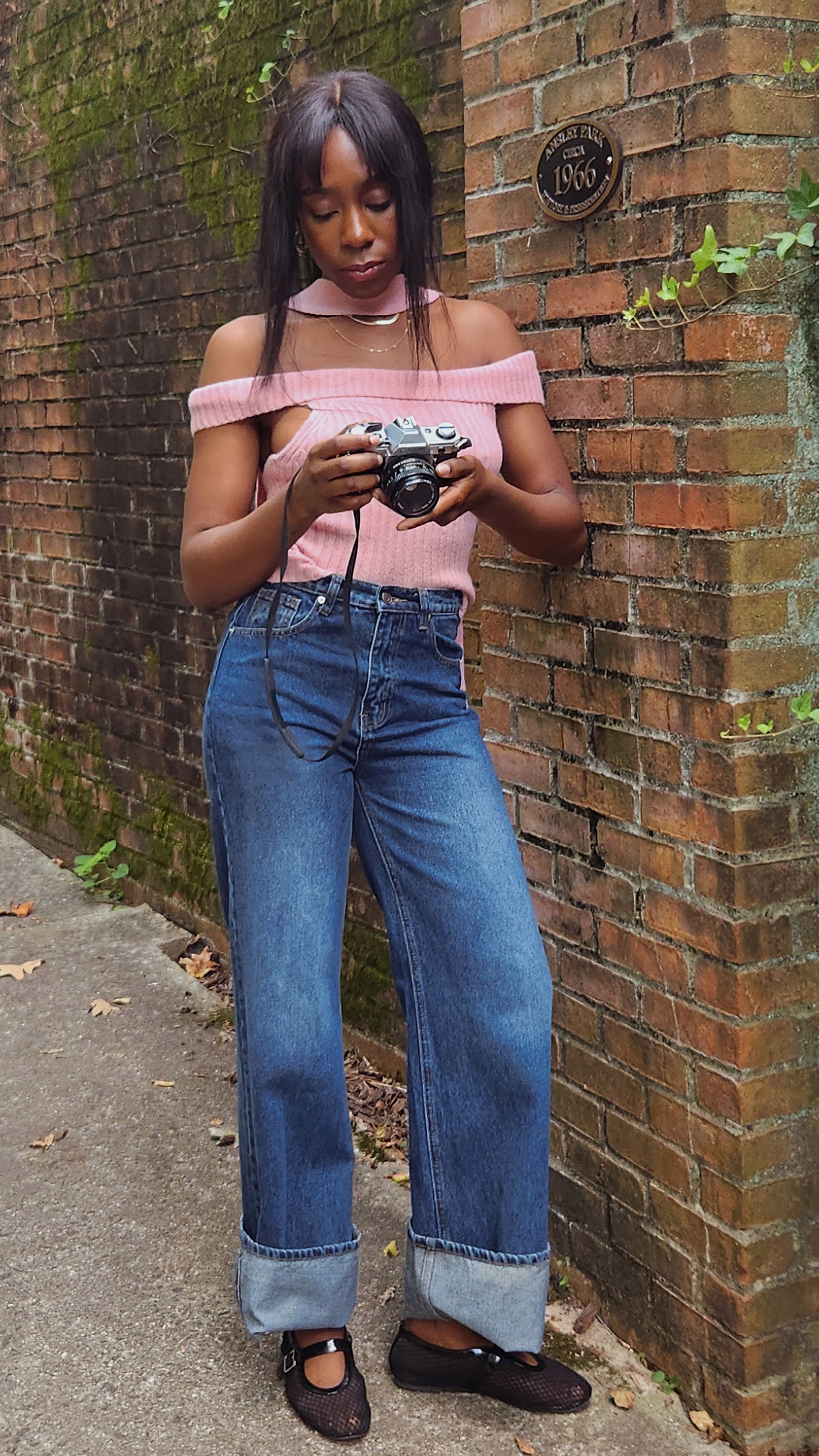 Cello Knit off Shouder Top Rose Pink