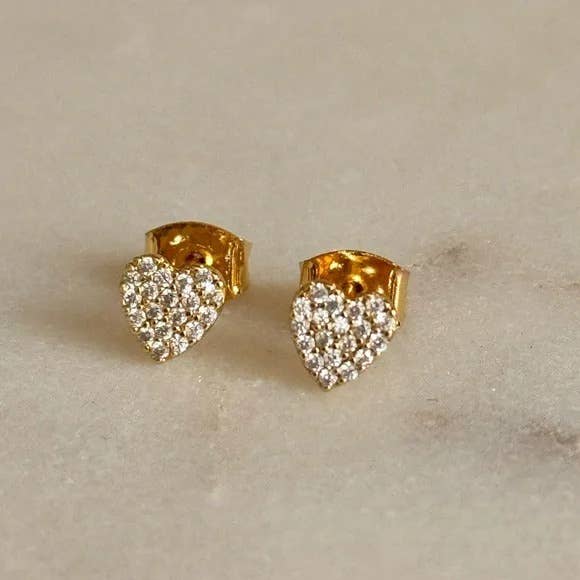 Dalia Heart Studs