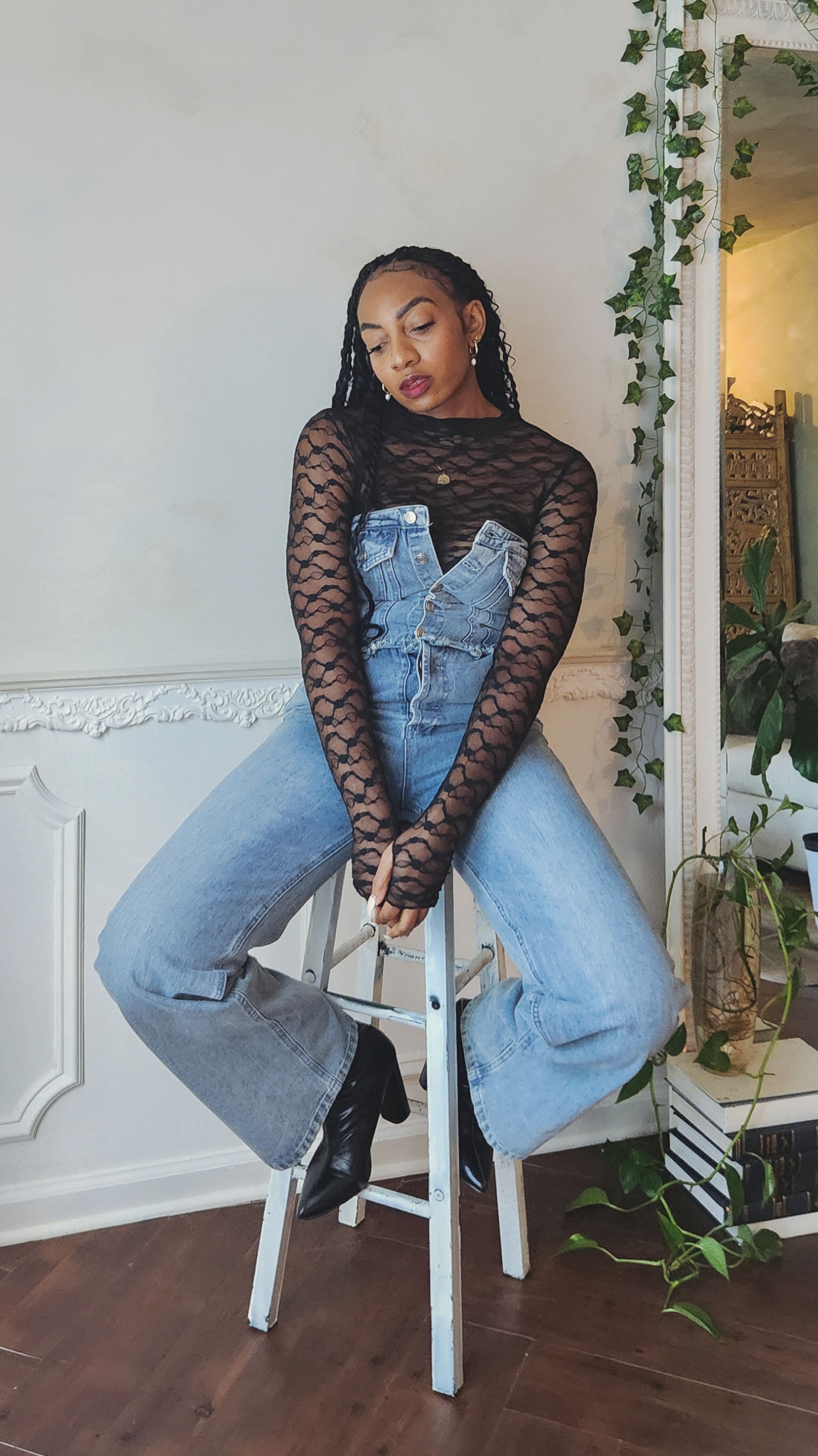 Fatale Craze Denim Jumpsuit