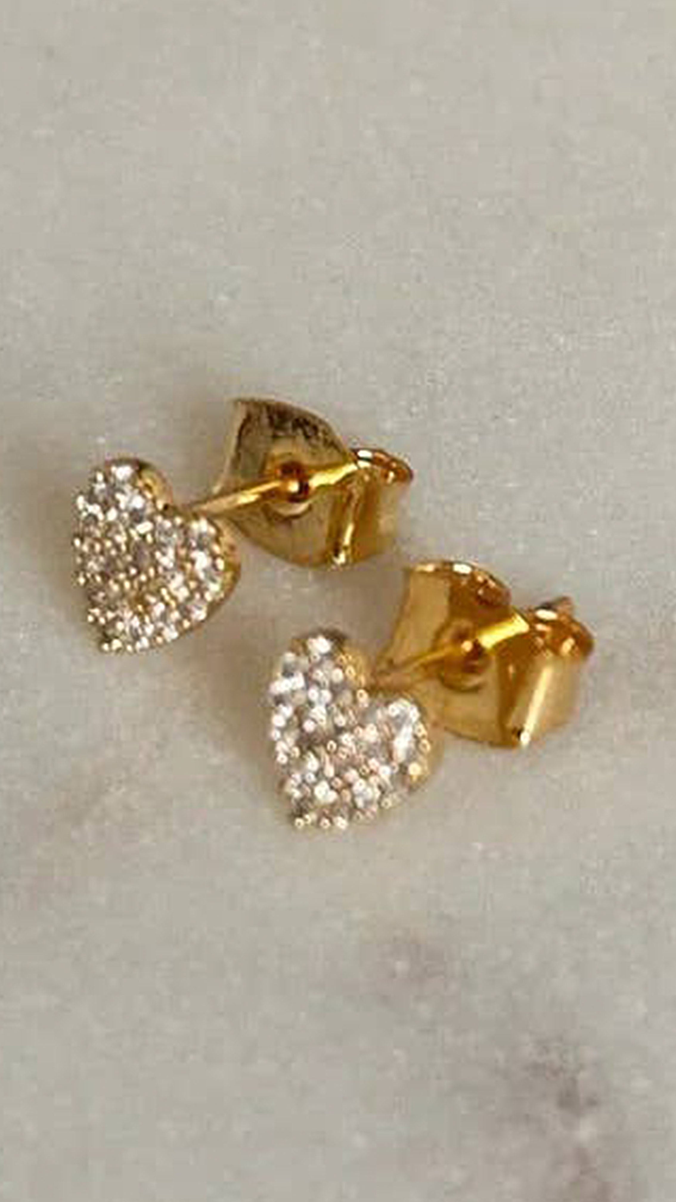 Dalia Heart Studs