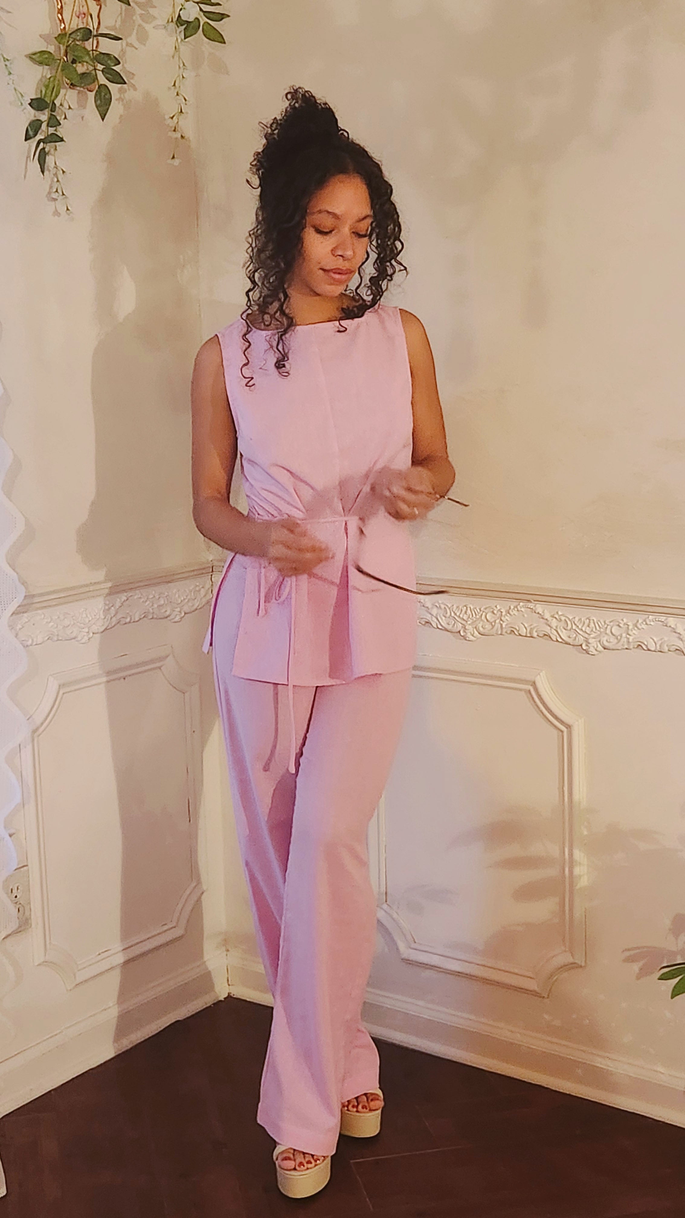 Kami Linen Pant Set ( 1 SMALL LEFT)