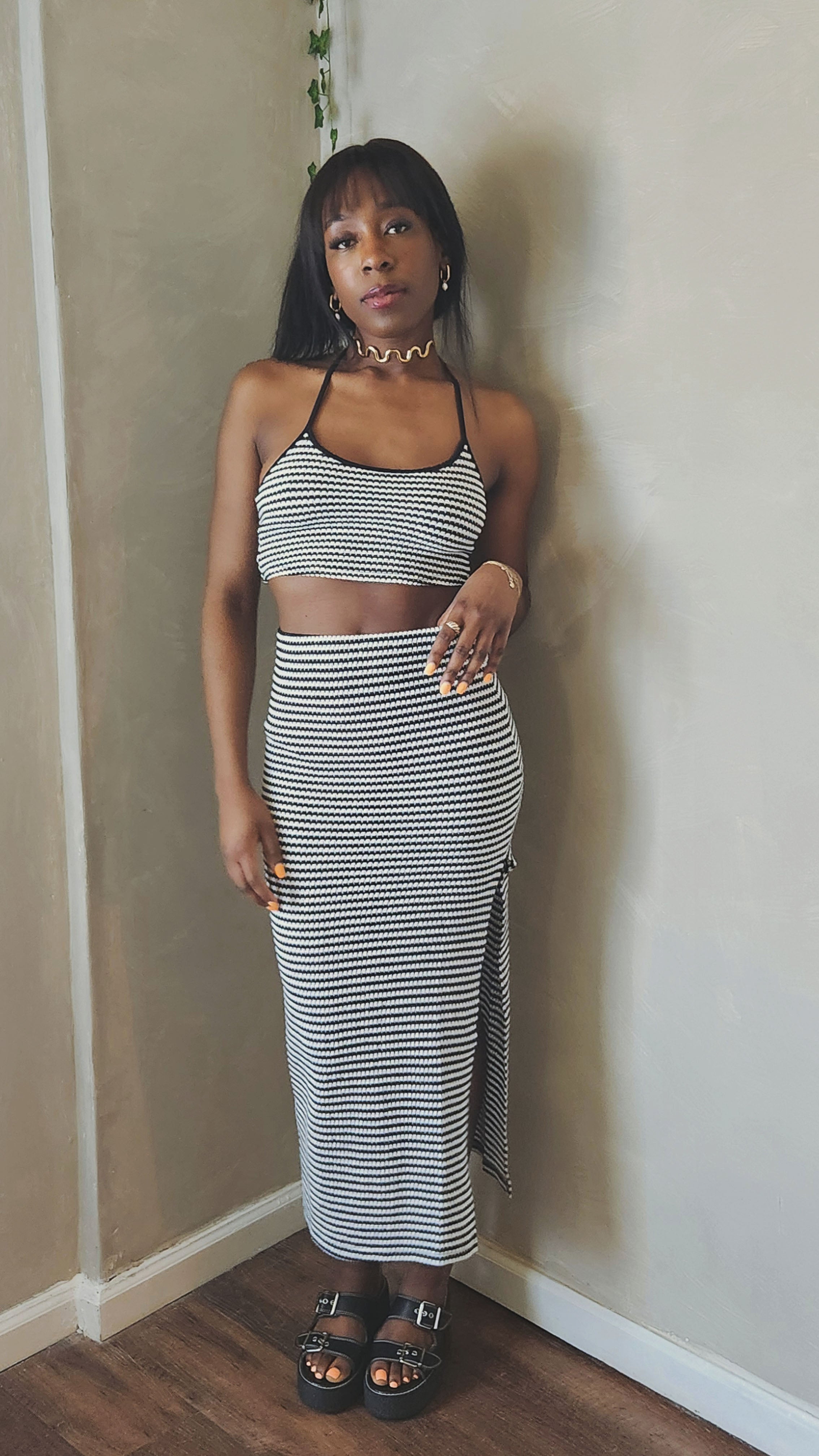 Something Better Knit Skirt Set