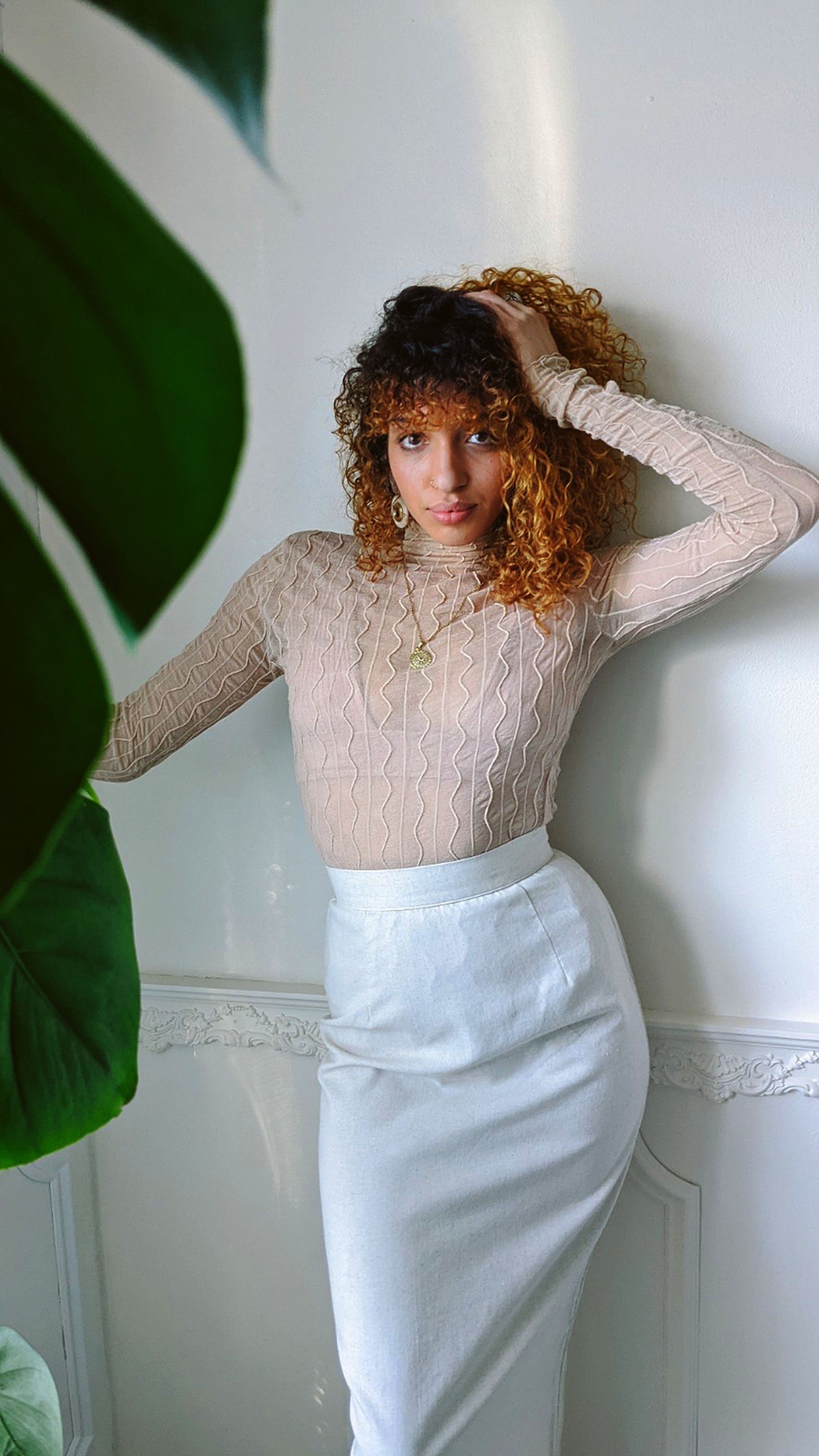 Buttercream Ross Mesh Top