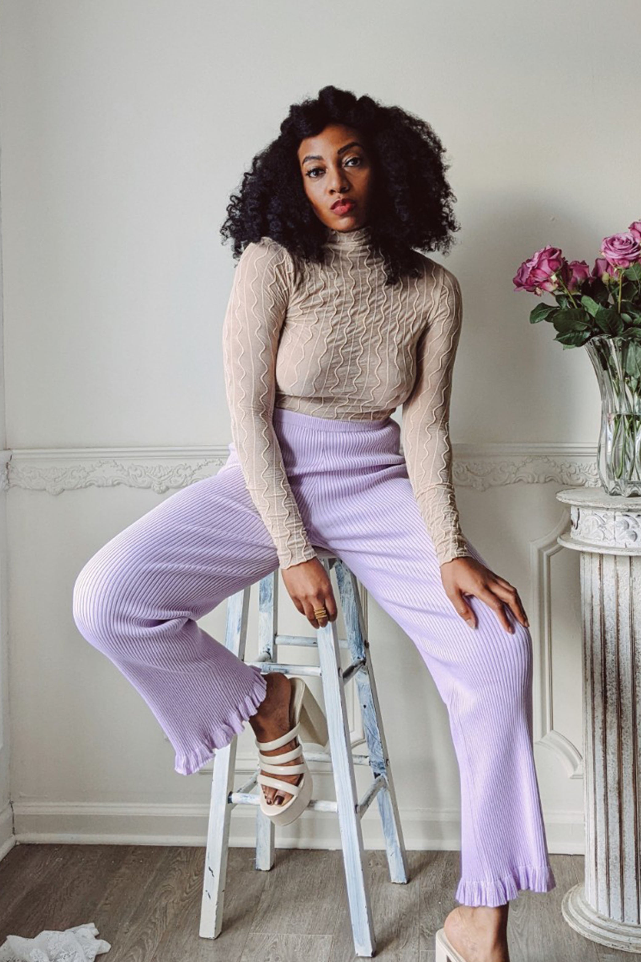 Buttercream Ross Mesh Top