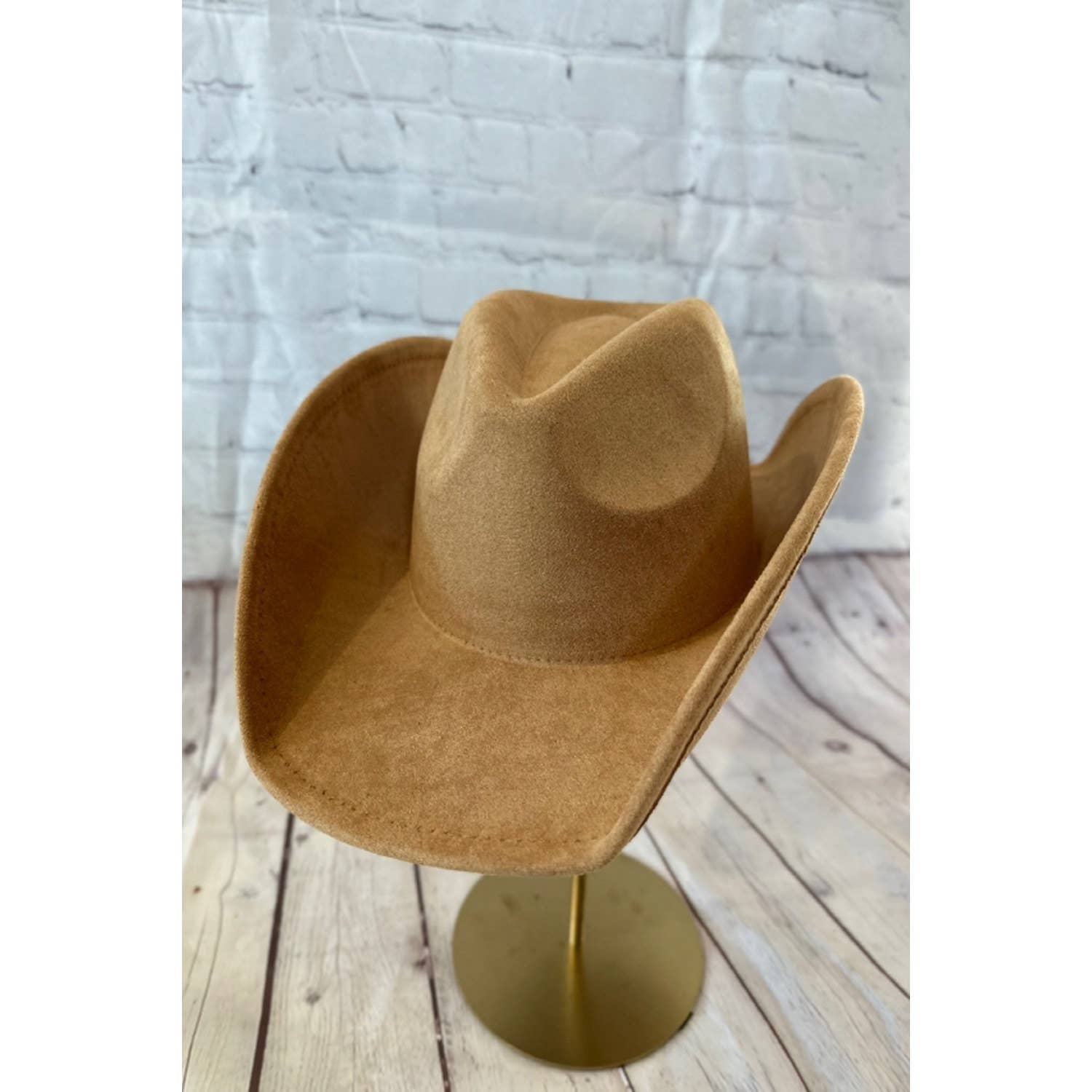 Vegan Suede Cowboy Hat